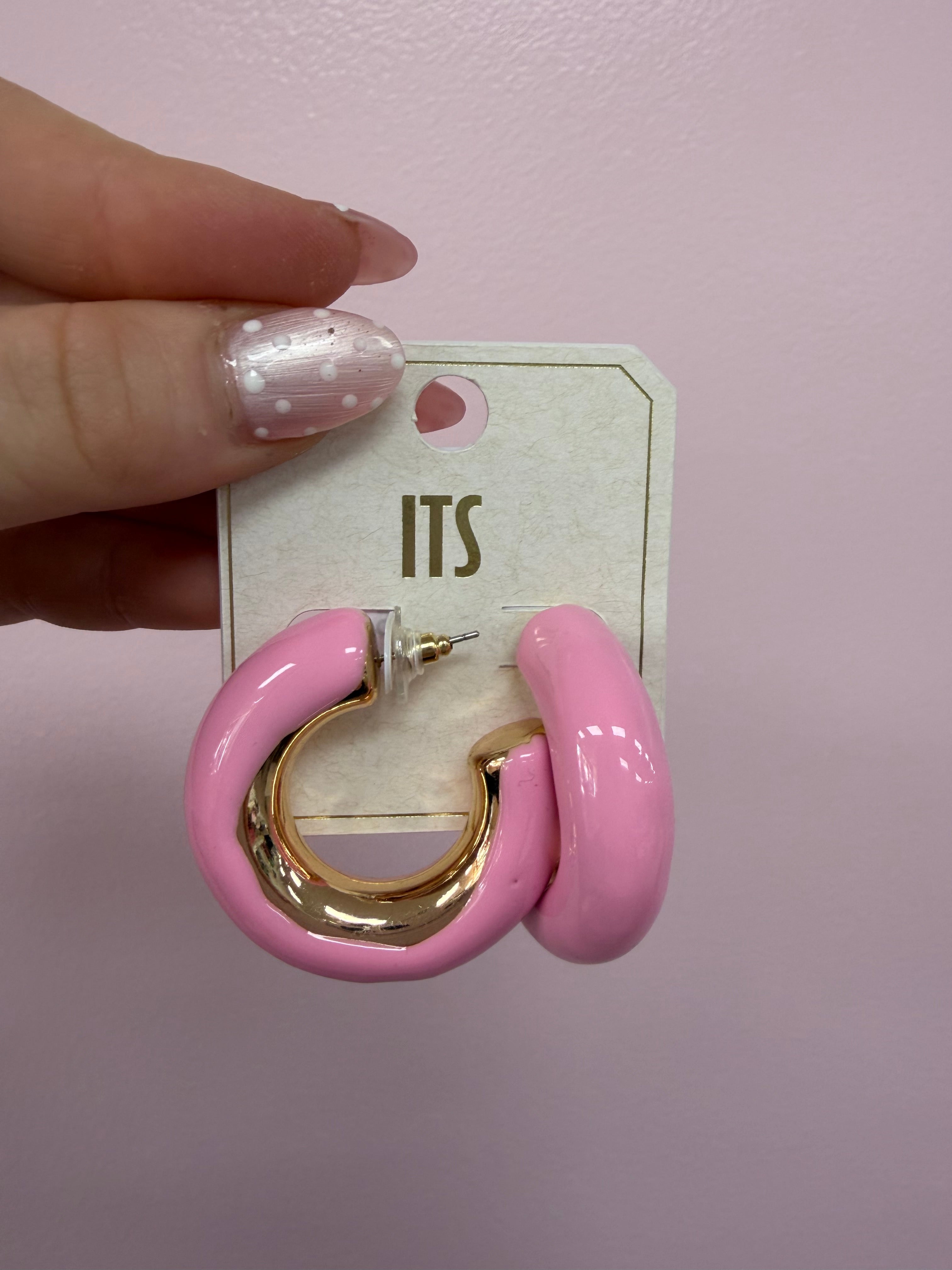 Color Coated Chunky Hoops