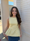 Sunshine Gingham Tank Top