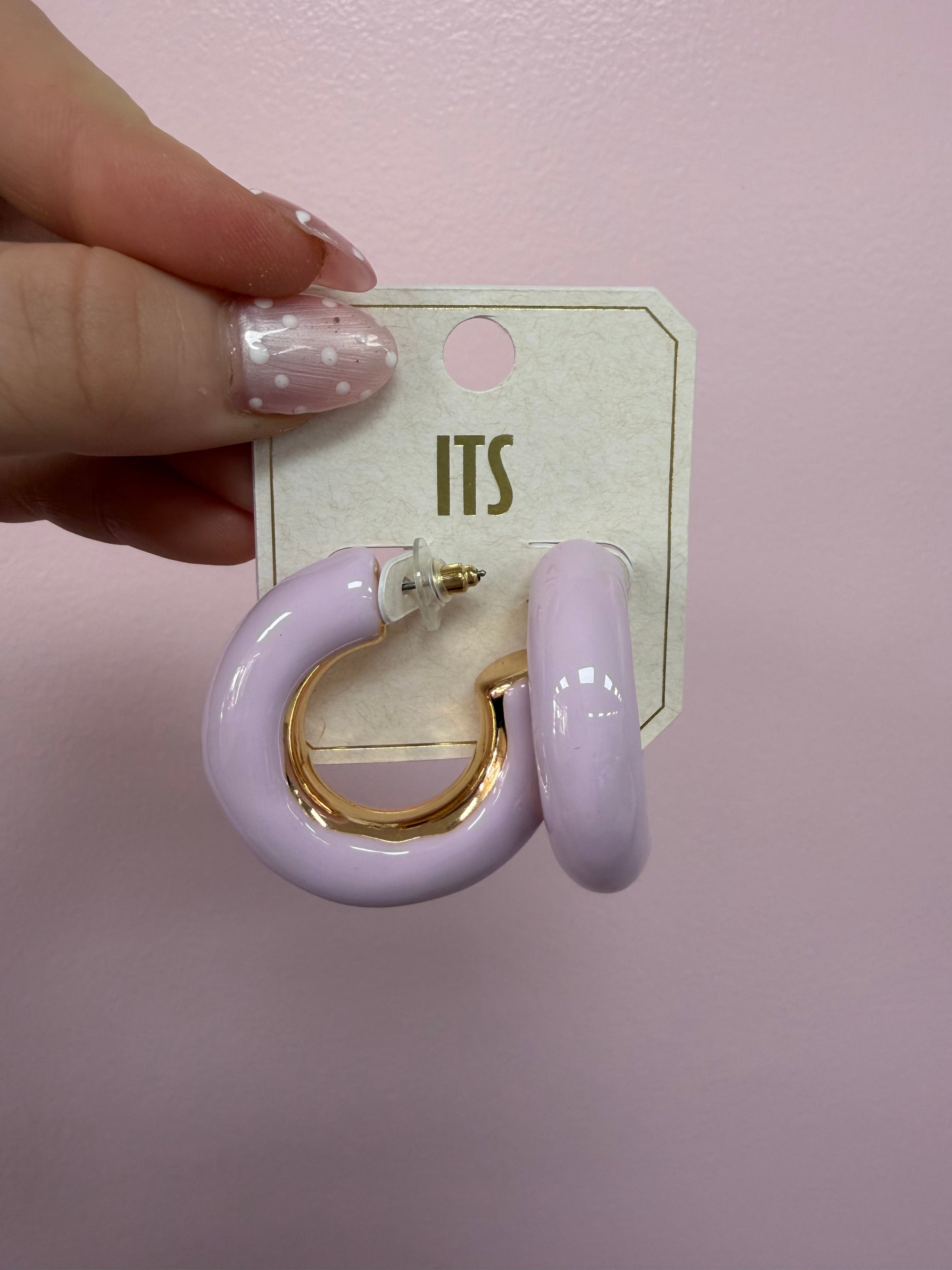 Color Coated Chunky Hoops