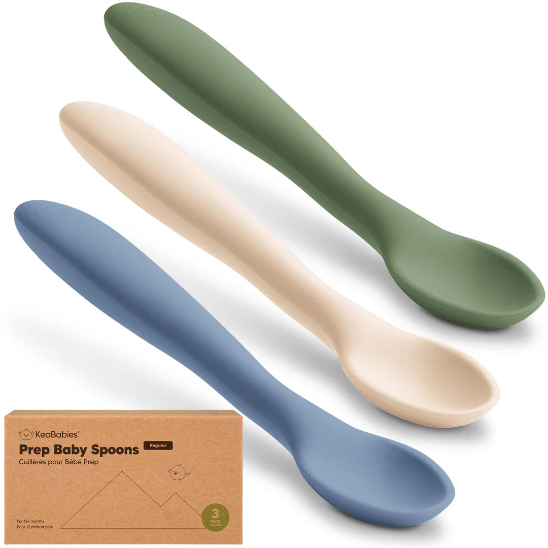Silicon Baby Spoons for Toddlers- Slate