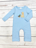 Solid Blue Buddy Romper