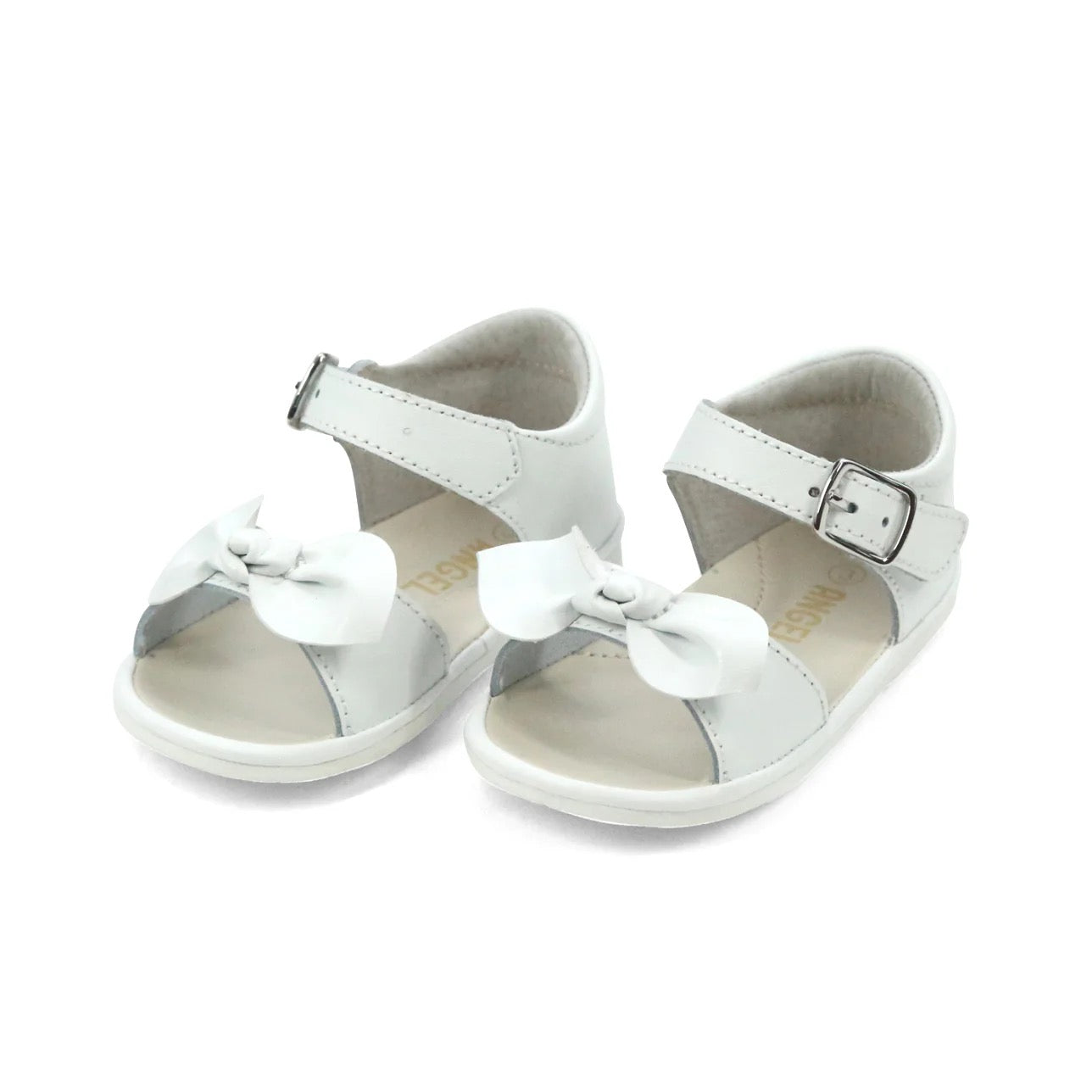 Jolie Bow Sandals- White
