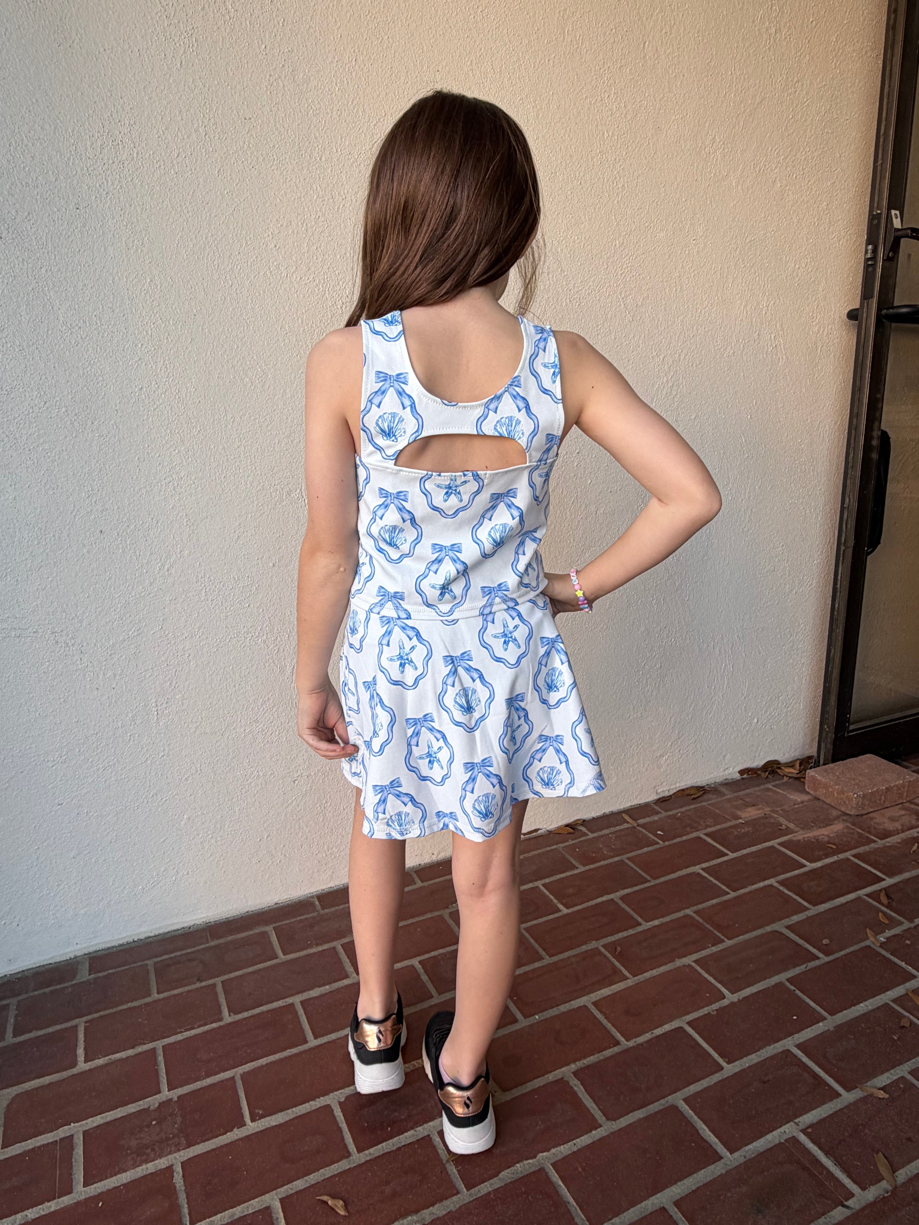 Blue Seashell Belle Skort Set