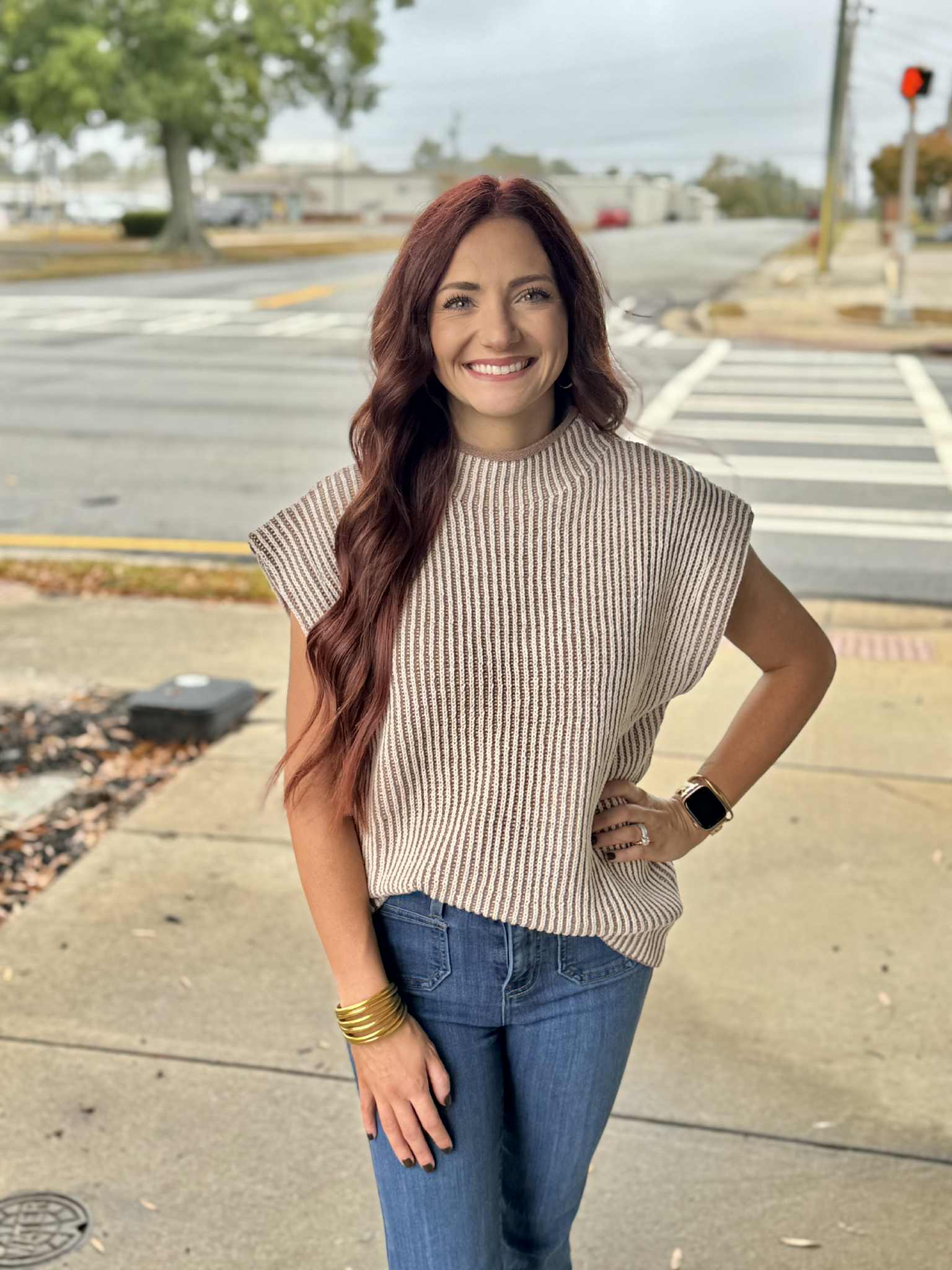 Molly Mocha Top