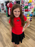 Kids Baby Doll Red Tee