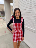 Red Plaid Perfection Romper