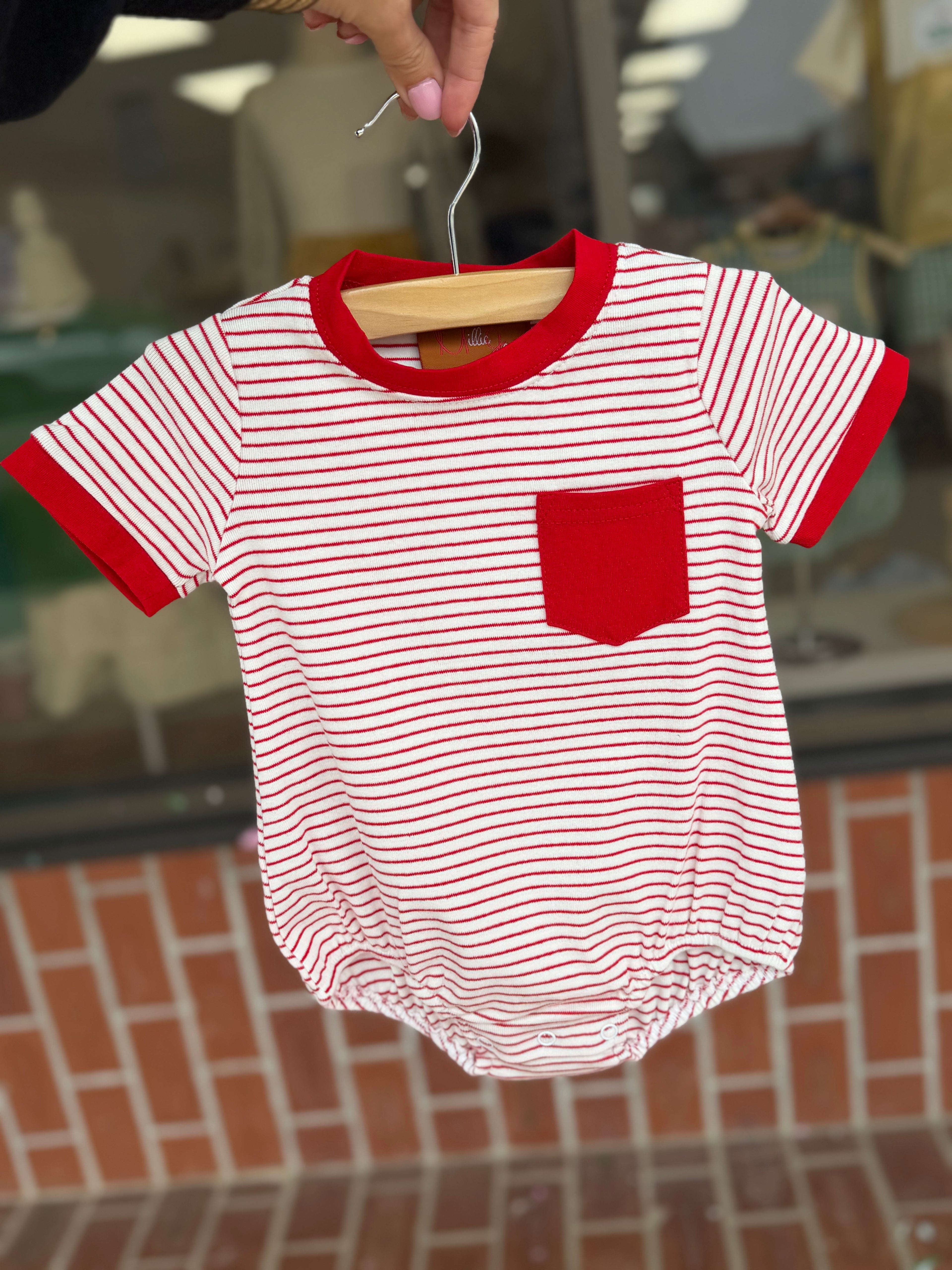 Maddox Bubble- Red Stripe