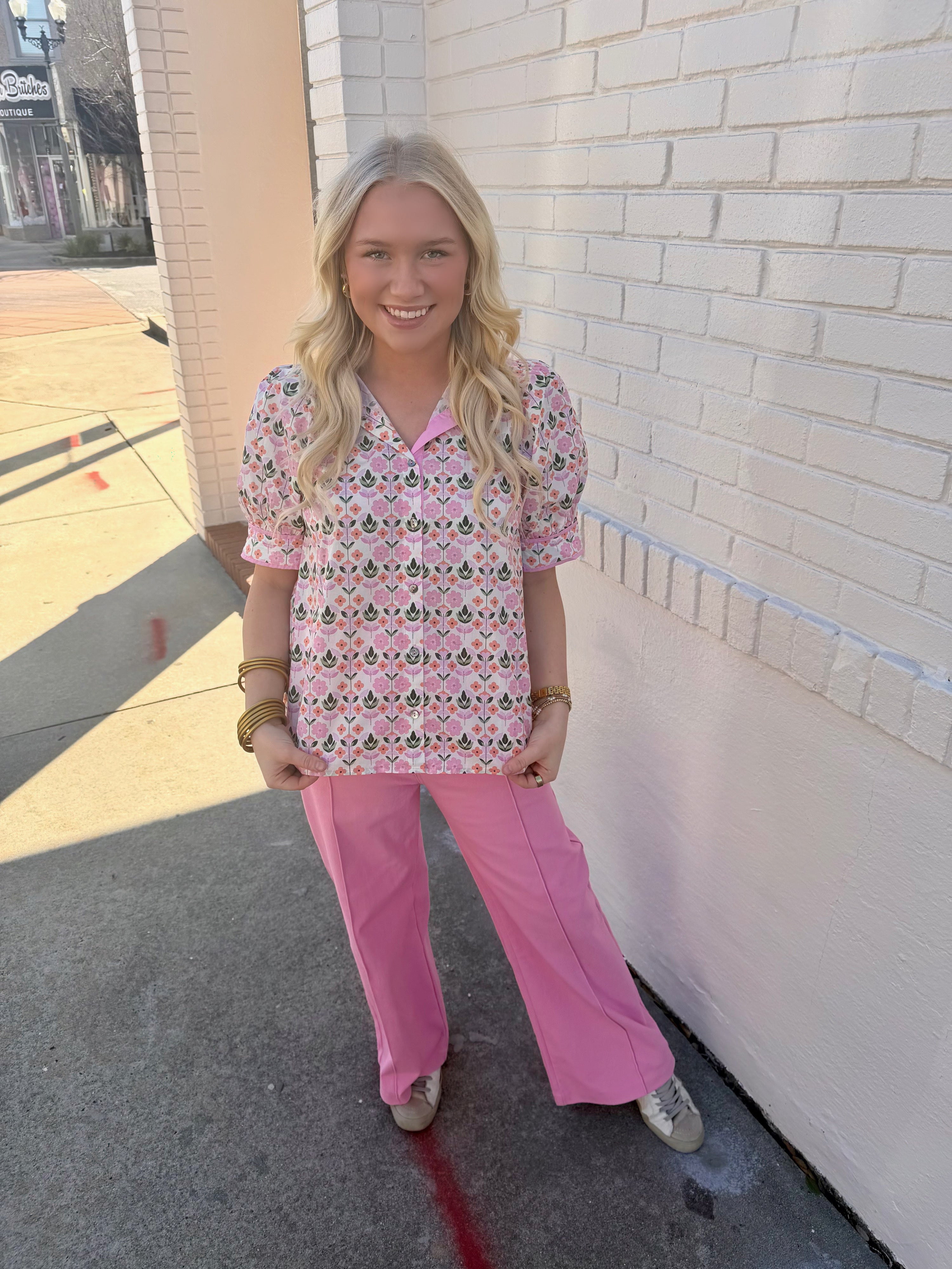 Sweet Pea Floral Blouse