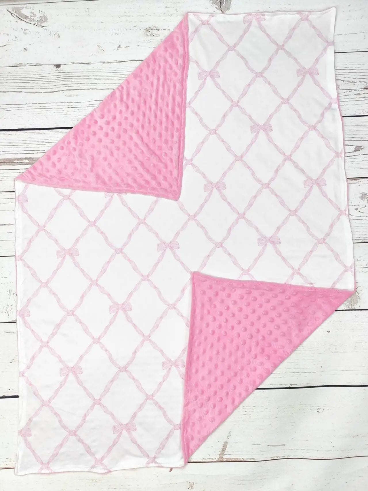 Pink Bow Blanket