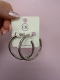 Silver Hoops