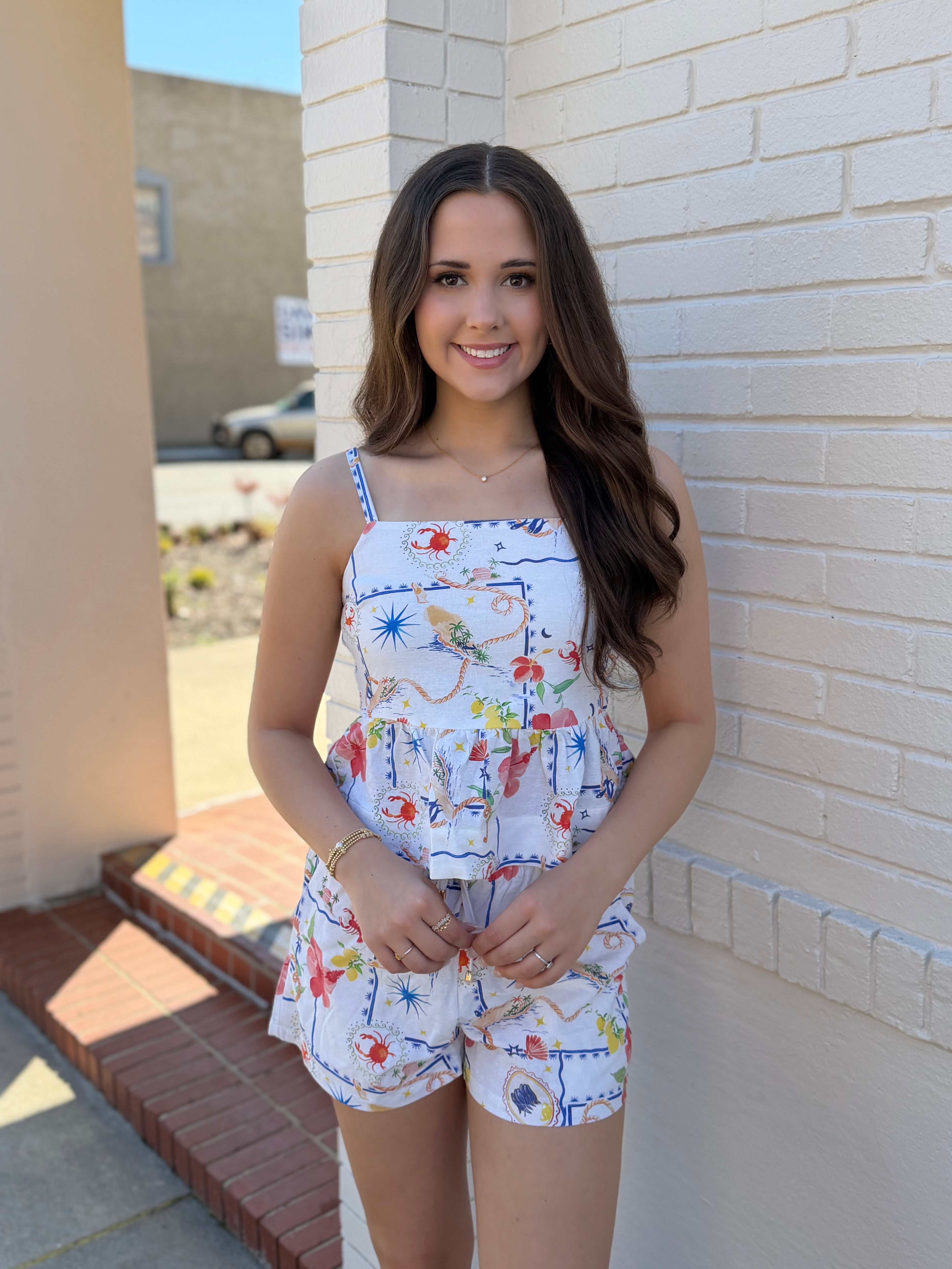 Tropical Tank top & Shorts Set