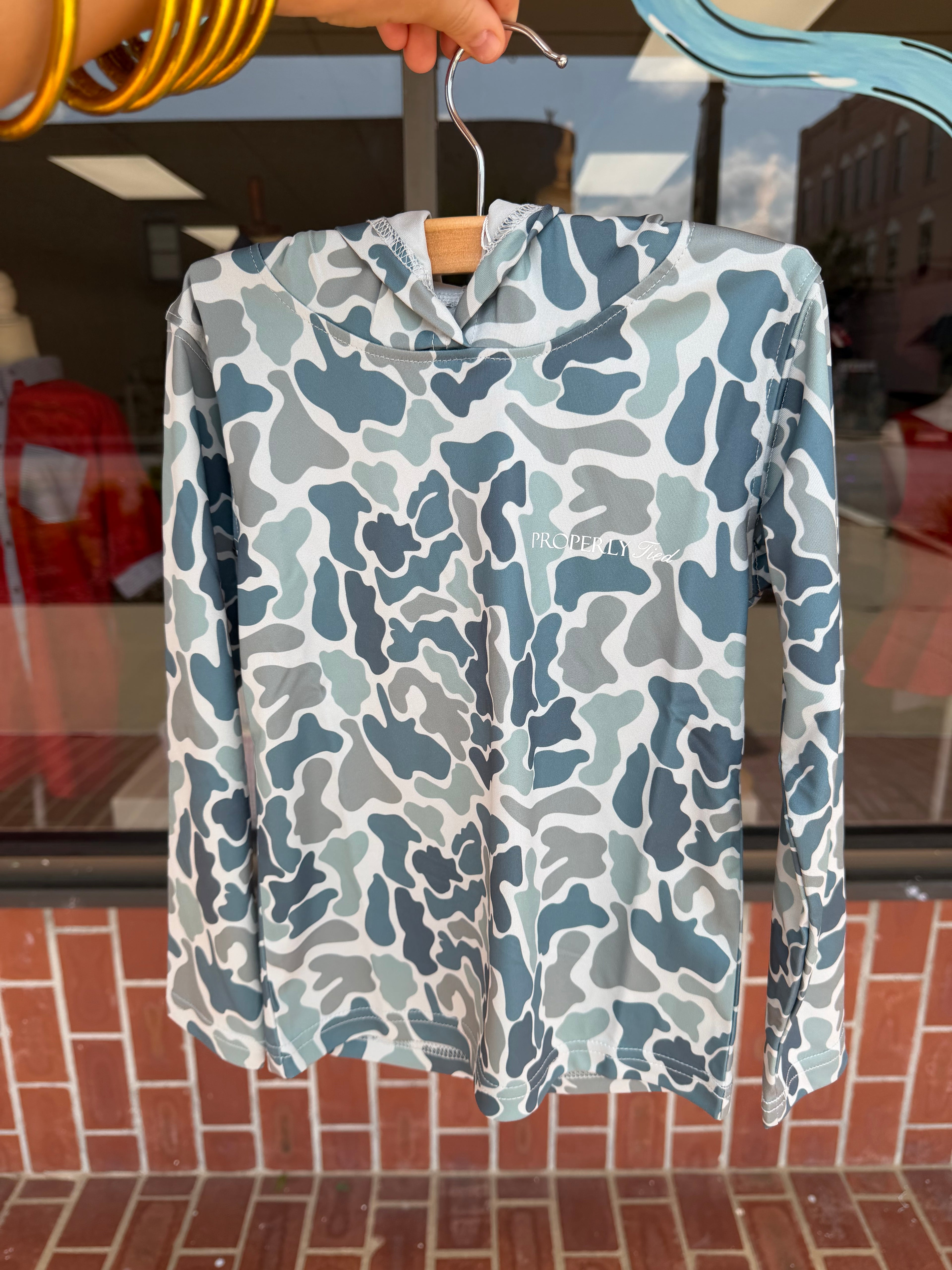 Boys Sportsman Performance Hoodie Polar Camo