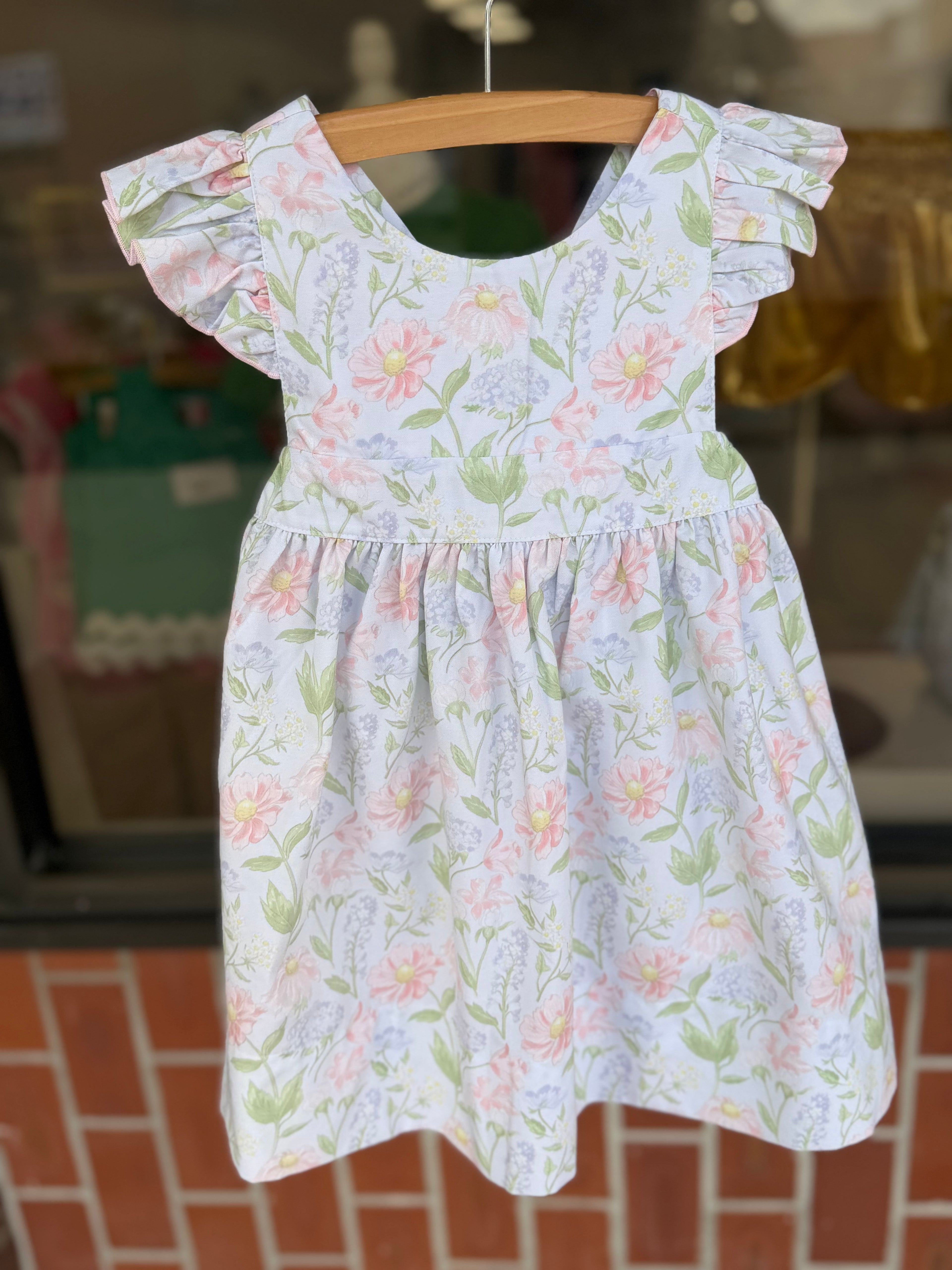 Lilah Floral Print Bow Back Dress