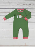 Wren's Green Santa Romper