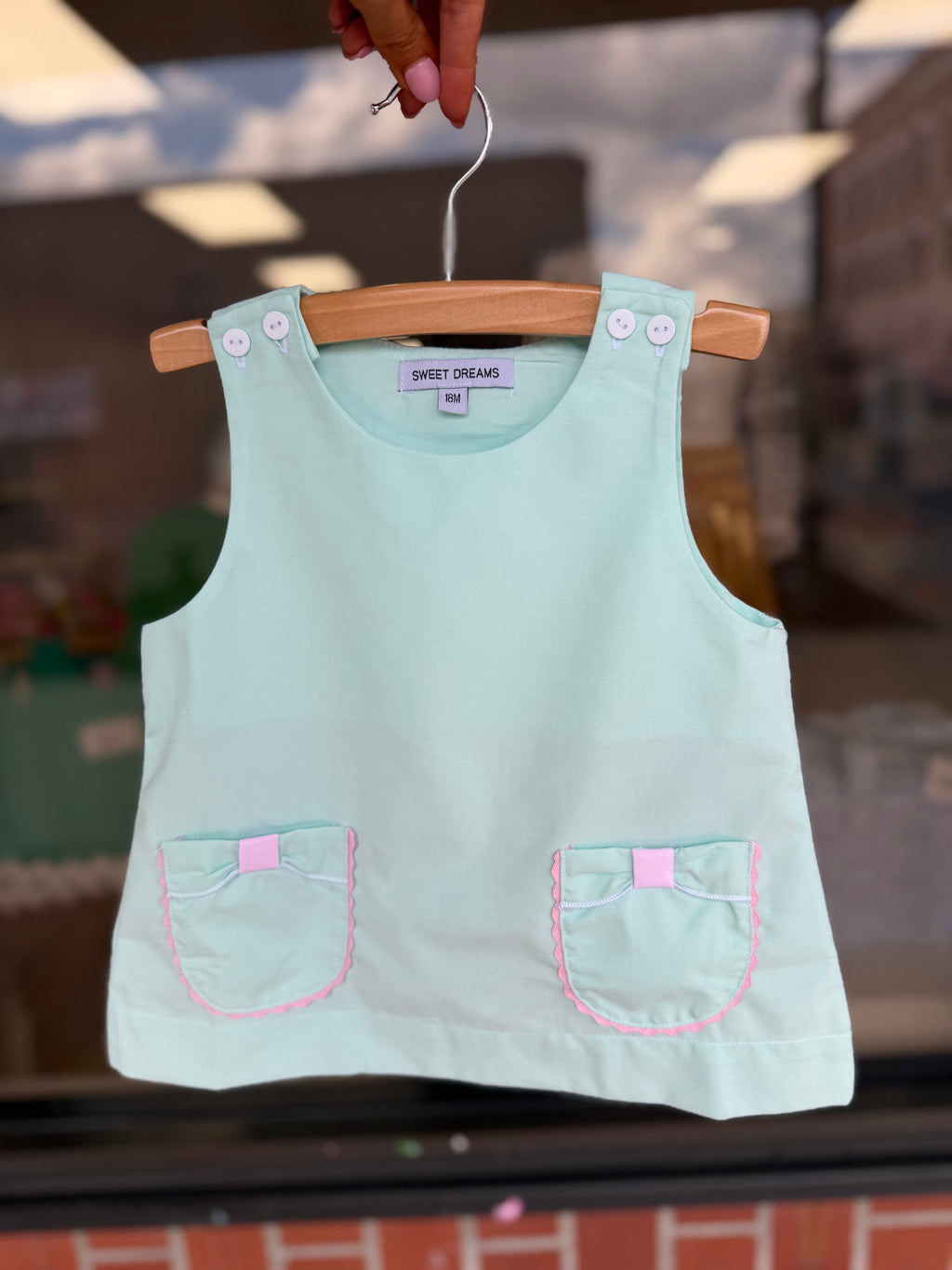 Mint Bow Pocket Bloomer Set