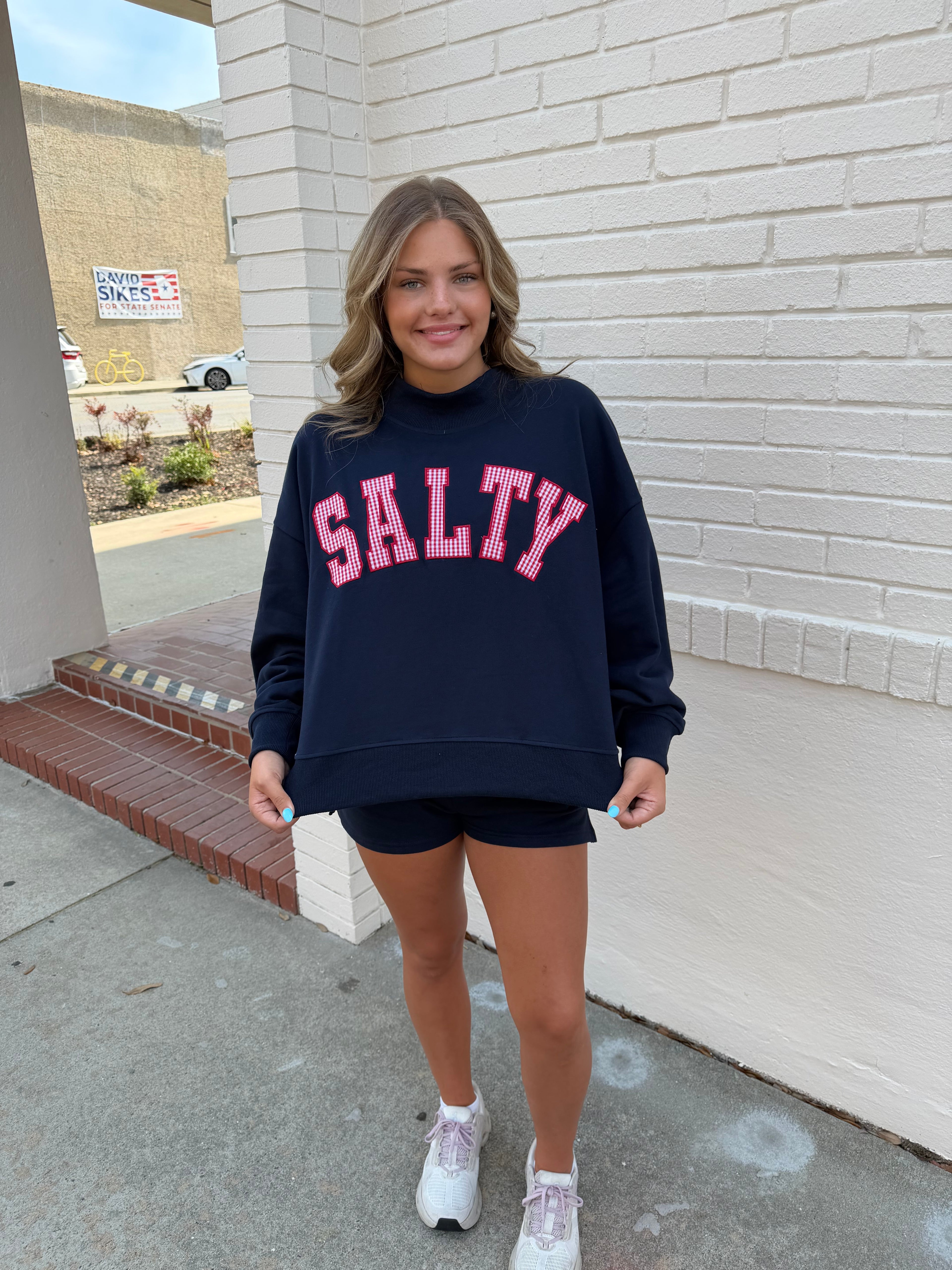 Salty Oversized Mockneck Sweater