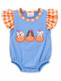 Baby Girl Puppy Pumpkin Bubble