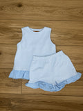 Leah Shorts Set- Blue
