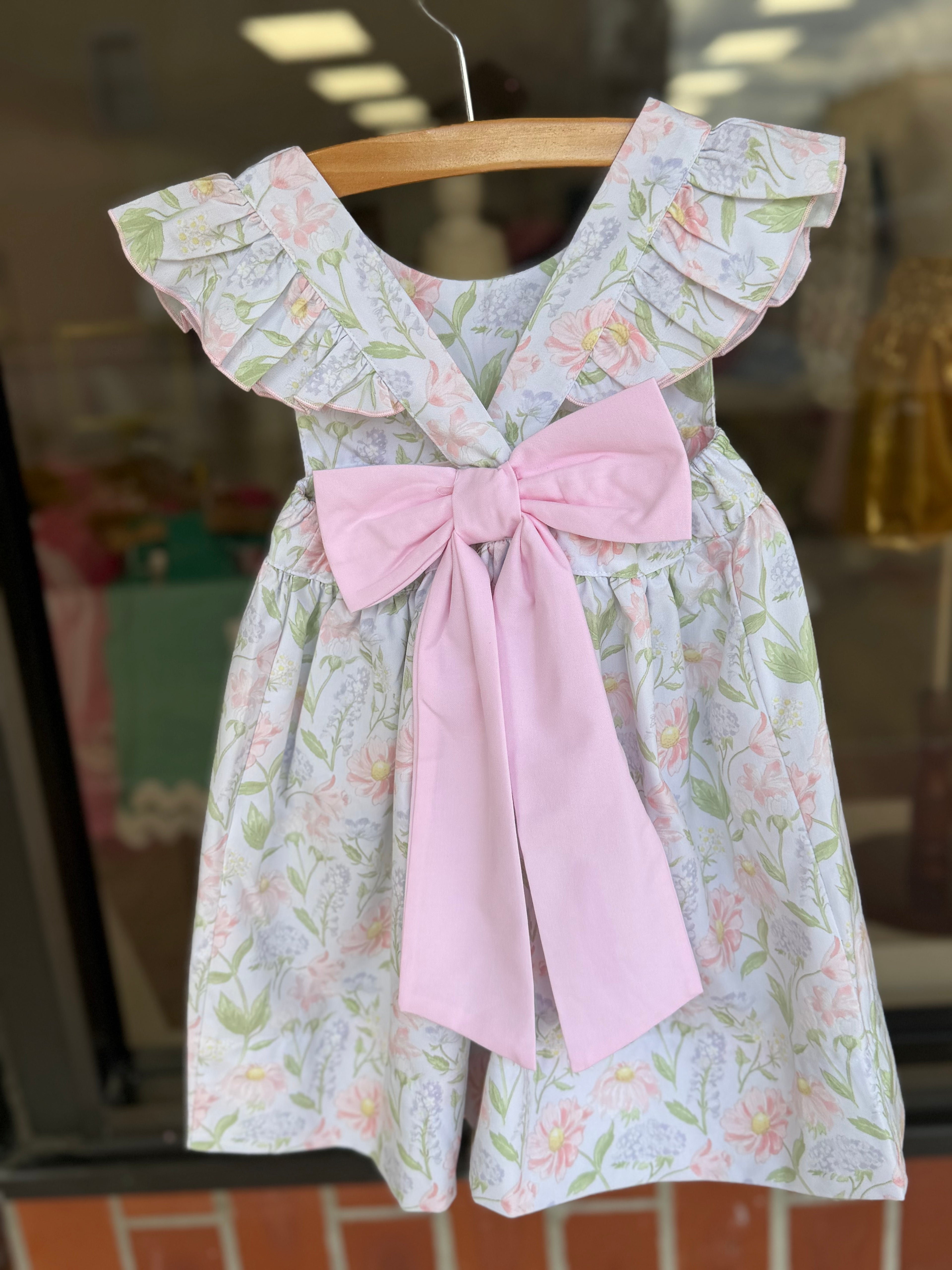 Lilah Floral Print Bow Back Dress