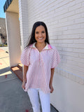 Pink Fancy Striped Shirt
