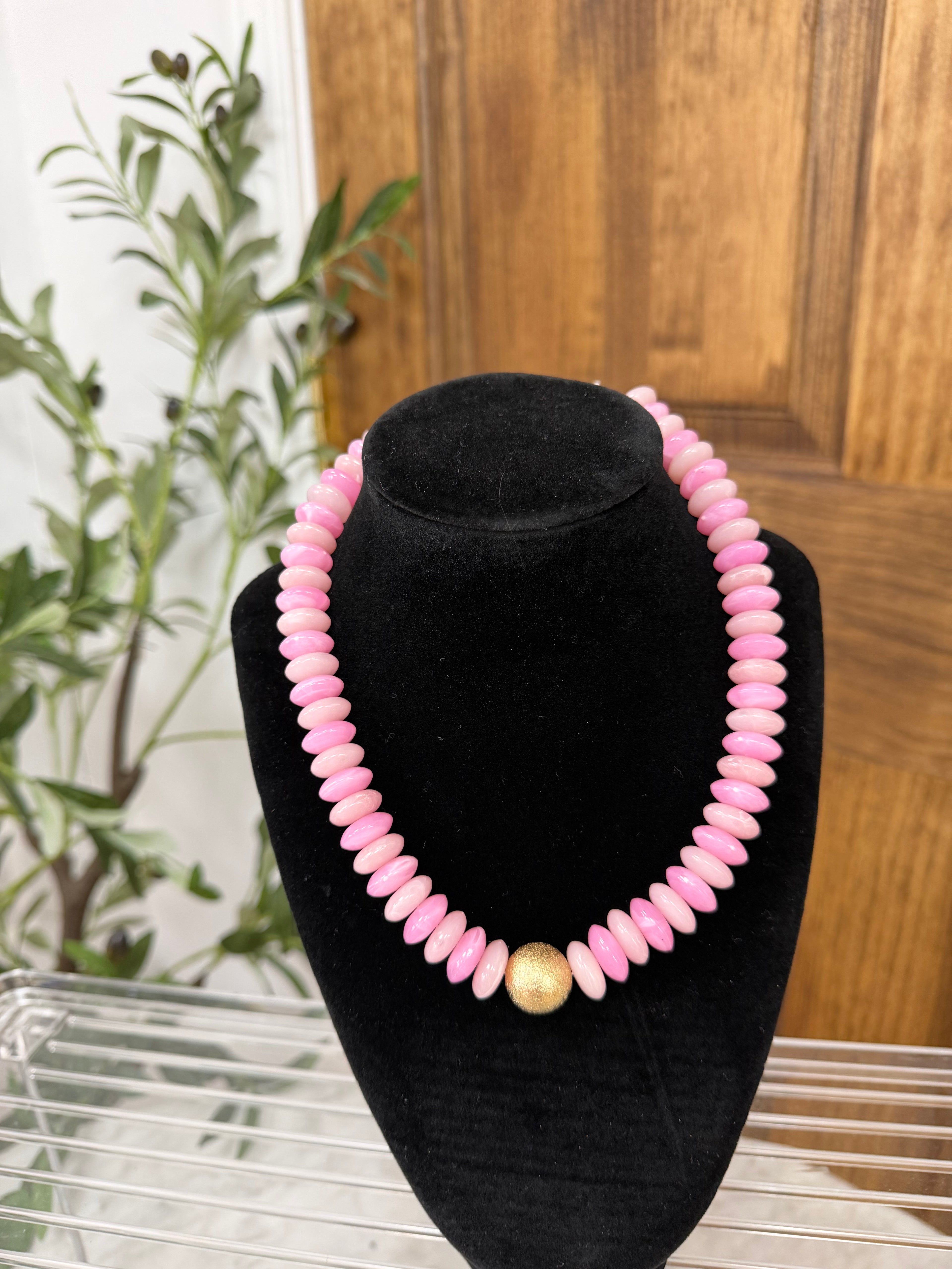 Metal Ball & Beads Necklace