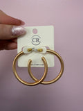 45mm Open Hoops- Matte Gold