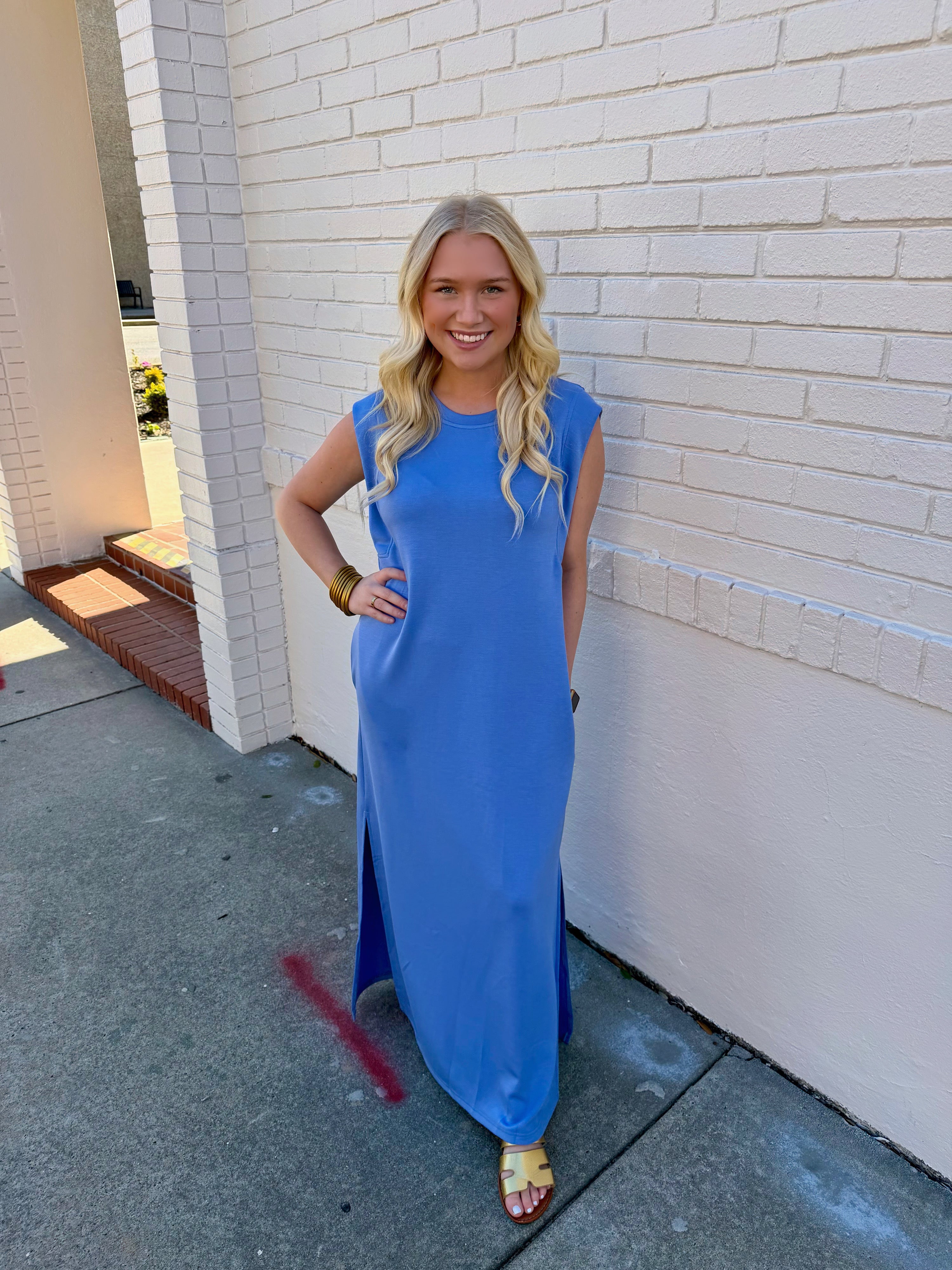 Costal Chic Long Blue Dress