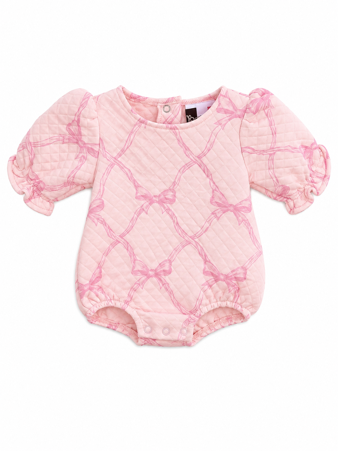 Dainty Bows Quilted L/S Bubble
