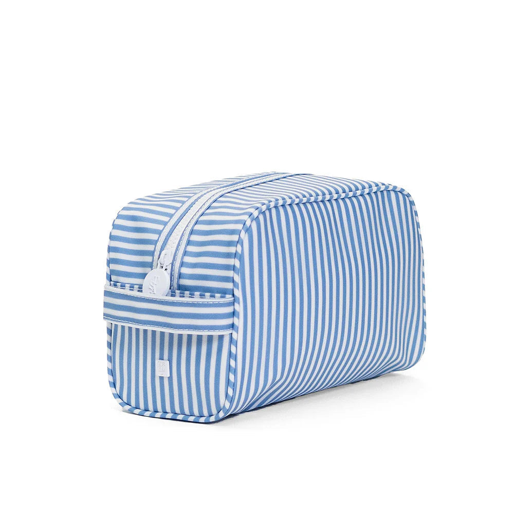 Stowaway Toiletry Bag Stripe Chambray