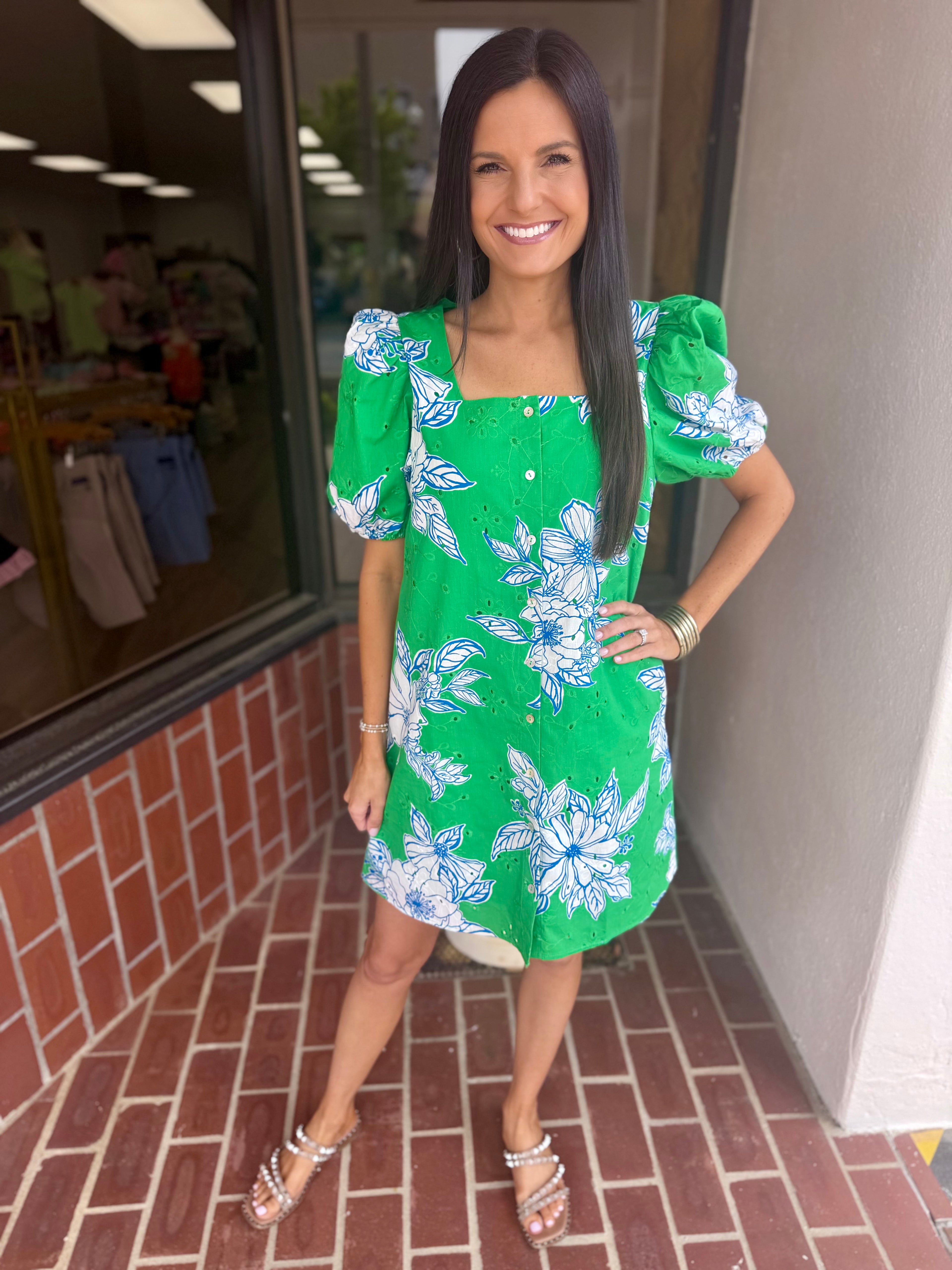 Emerald Bloom Dress