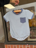 Maddox Bubble- Blue Stripe