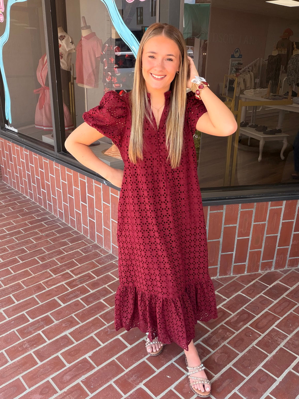 Burgundy Belle Dress