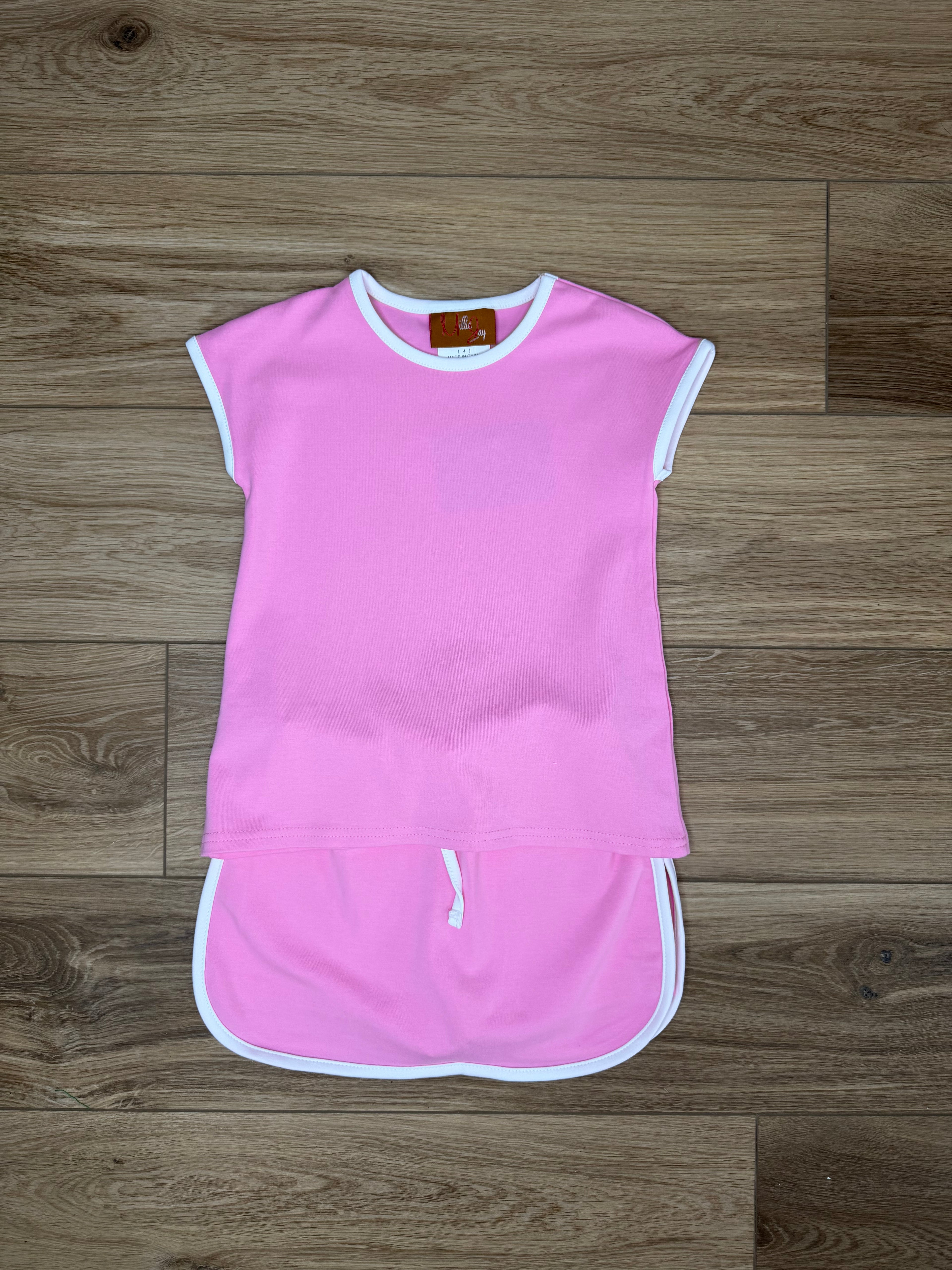 Aria Skort Set- Pink