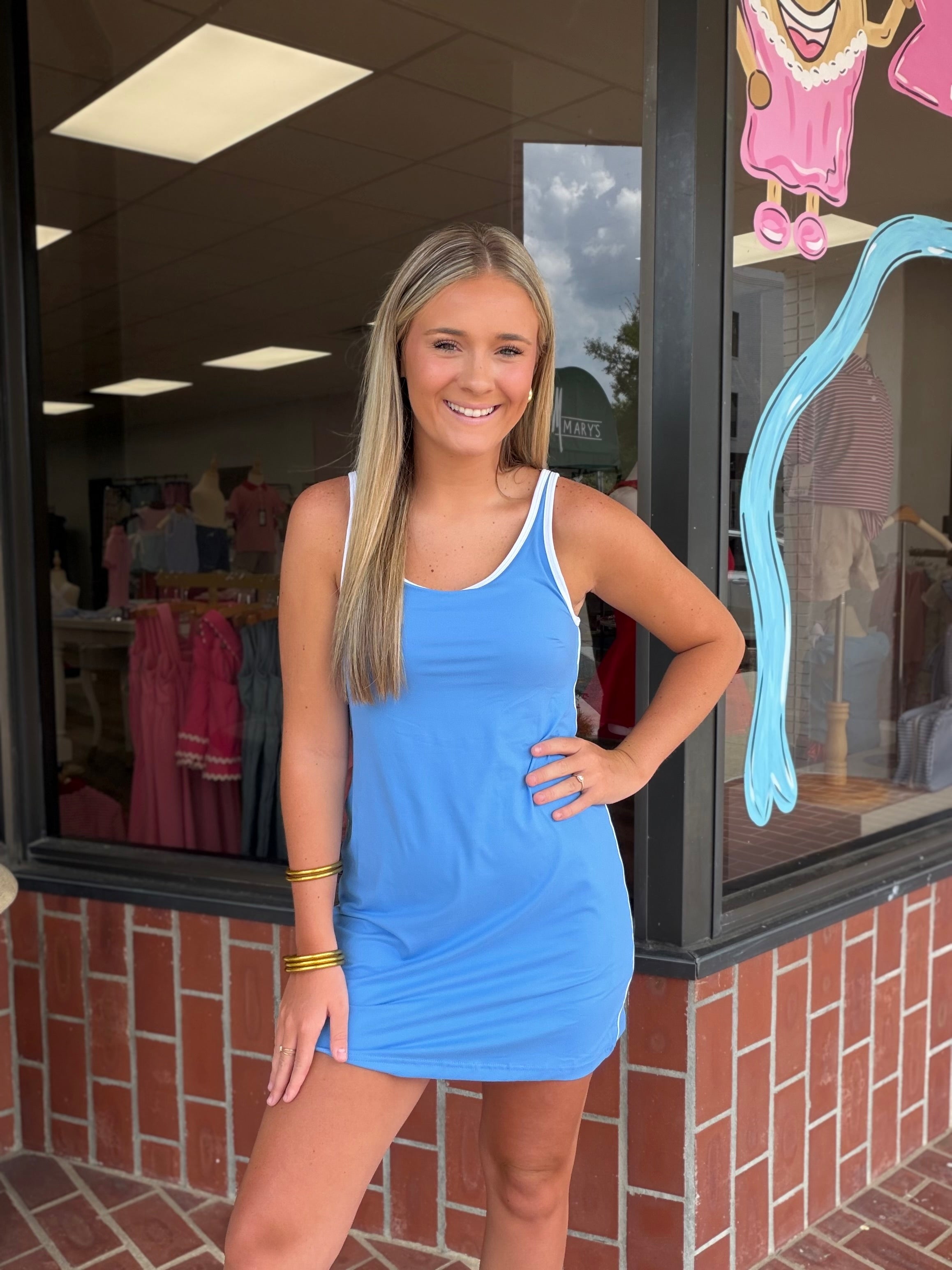 Turquoise Tide Mini Dress