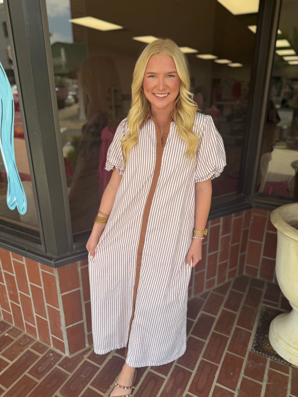 Golden Hour Coast Stripe Dress
