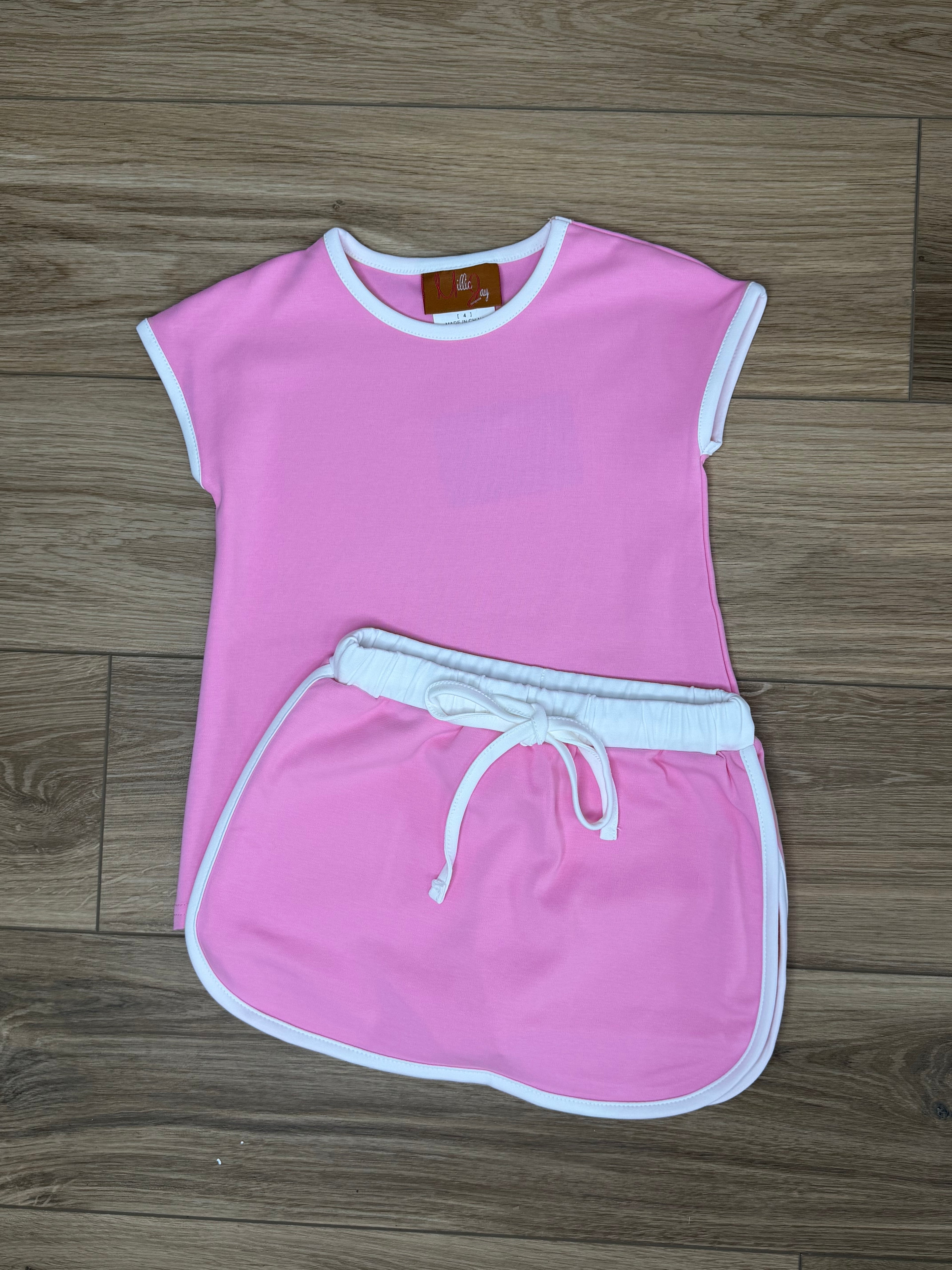 Aria Skort Set- Pink
