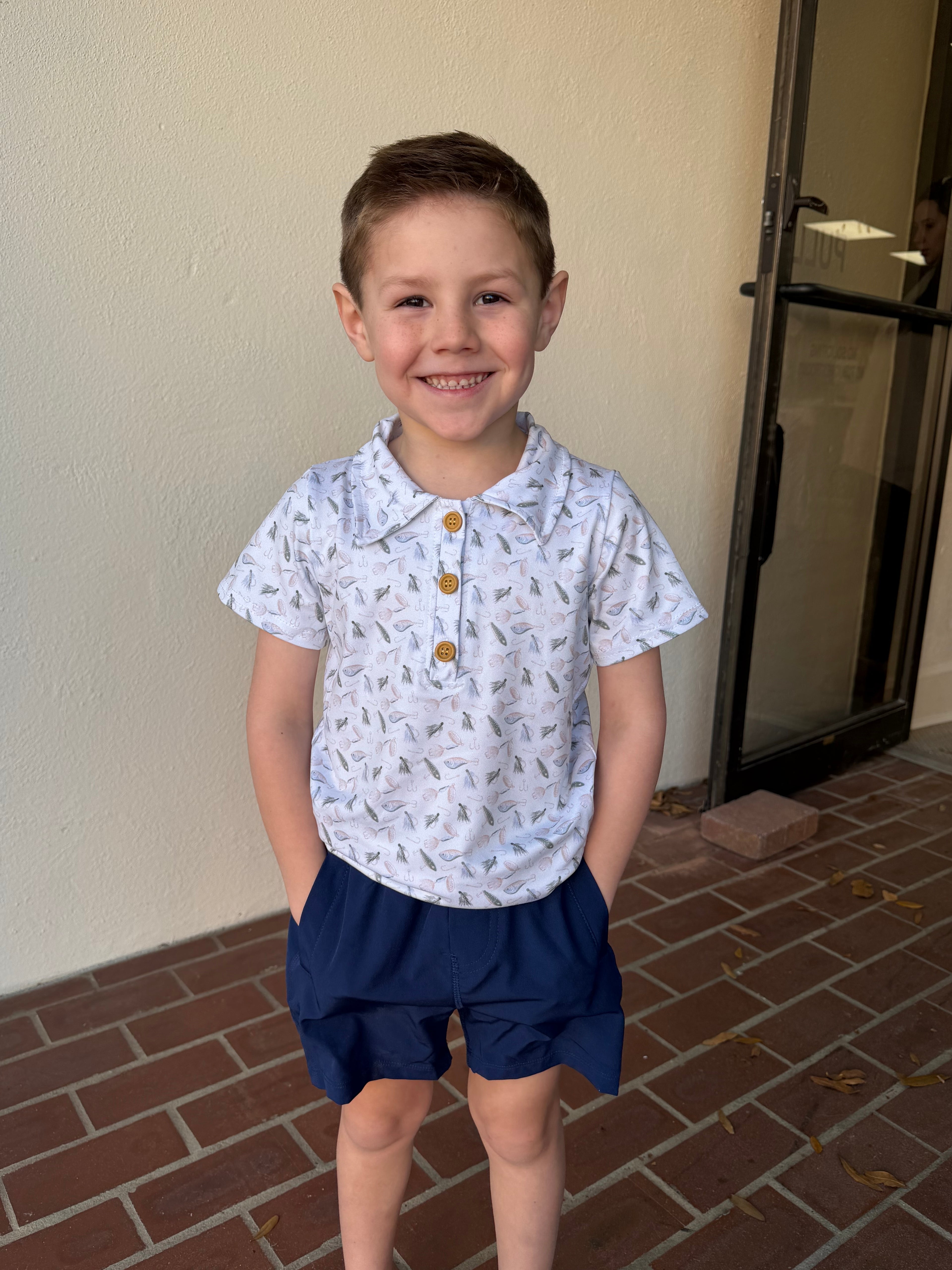 Fly Fish Collar Shirt