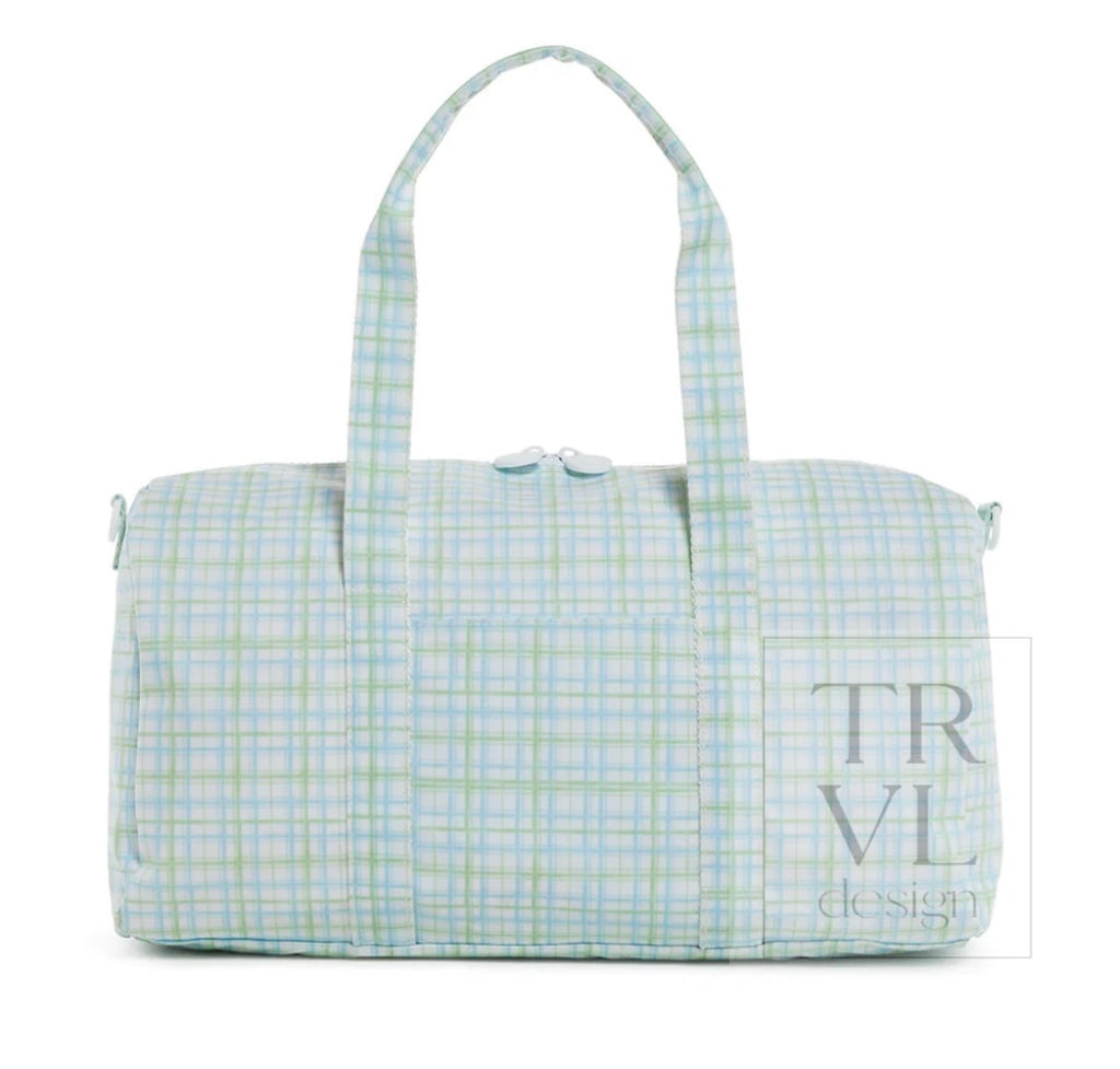 Weekender Duffel Bag - Classic Plaid Green