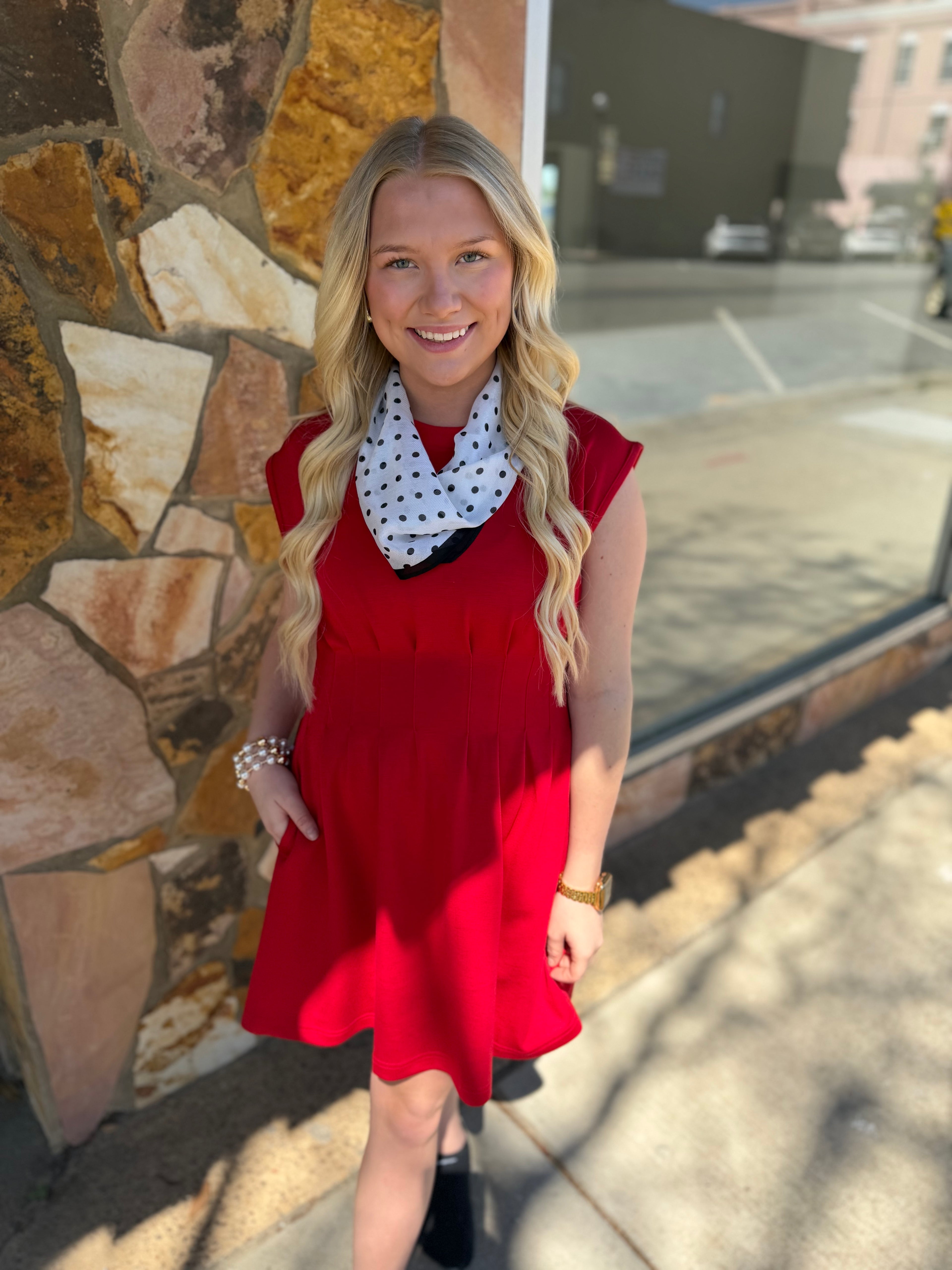 Crimson Embrace Red Dress