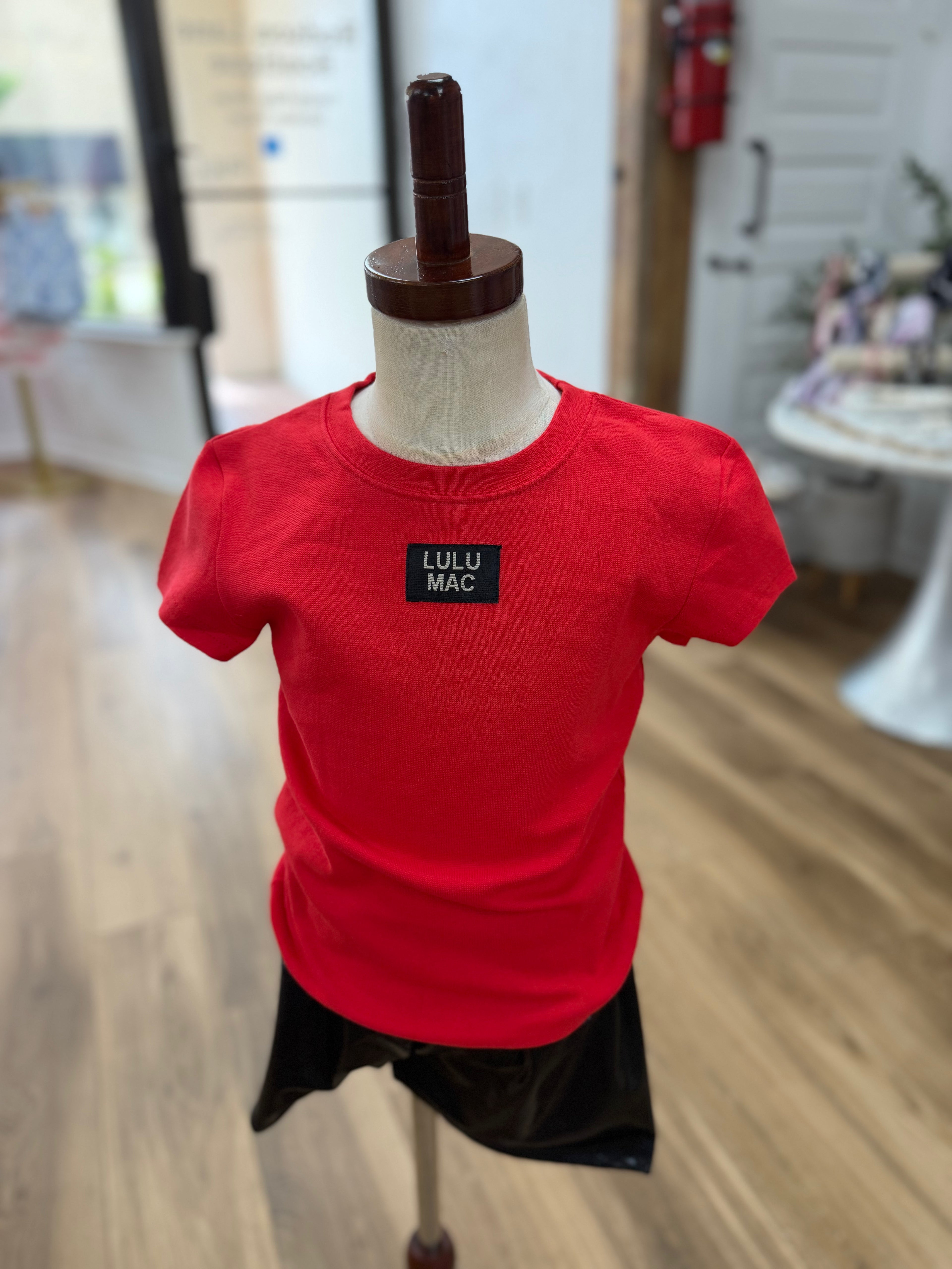 Kids Baby Doll Red Tee