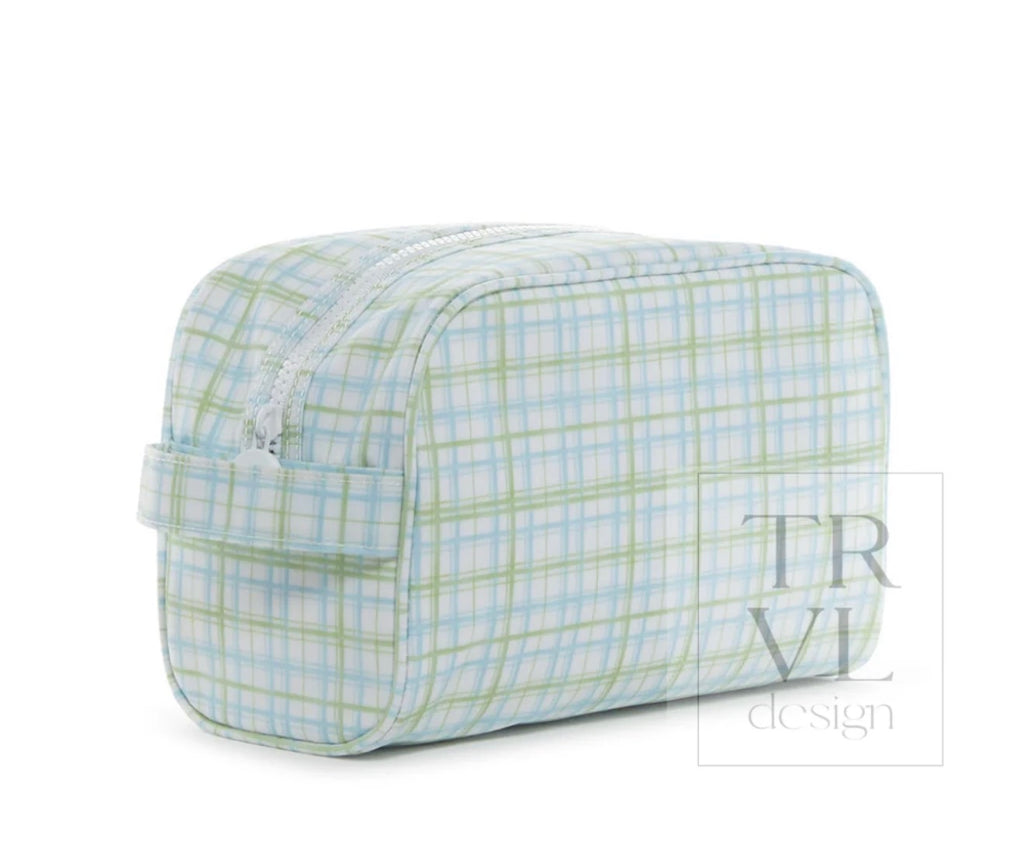 Toiletry Bag - Classic Plaid Green