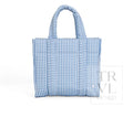 Quilted Mini Tote - Pimlico Stripe Chambray