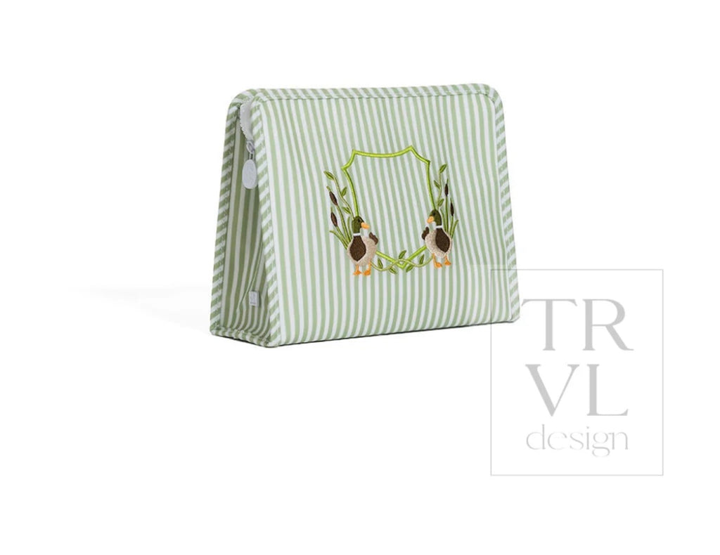 Medium Zip Pouch - Pimlico Duck Sage