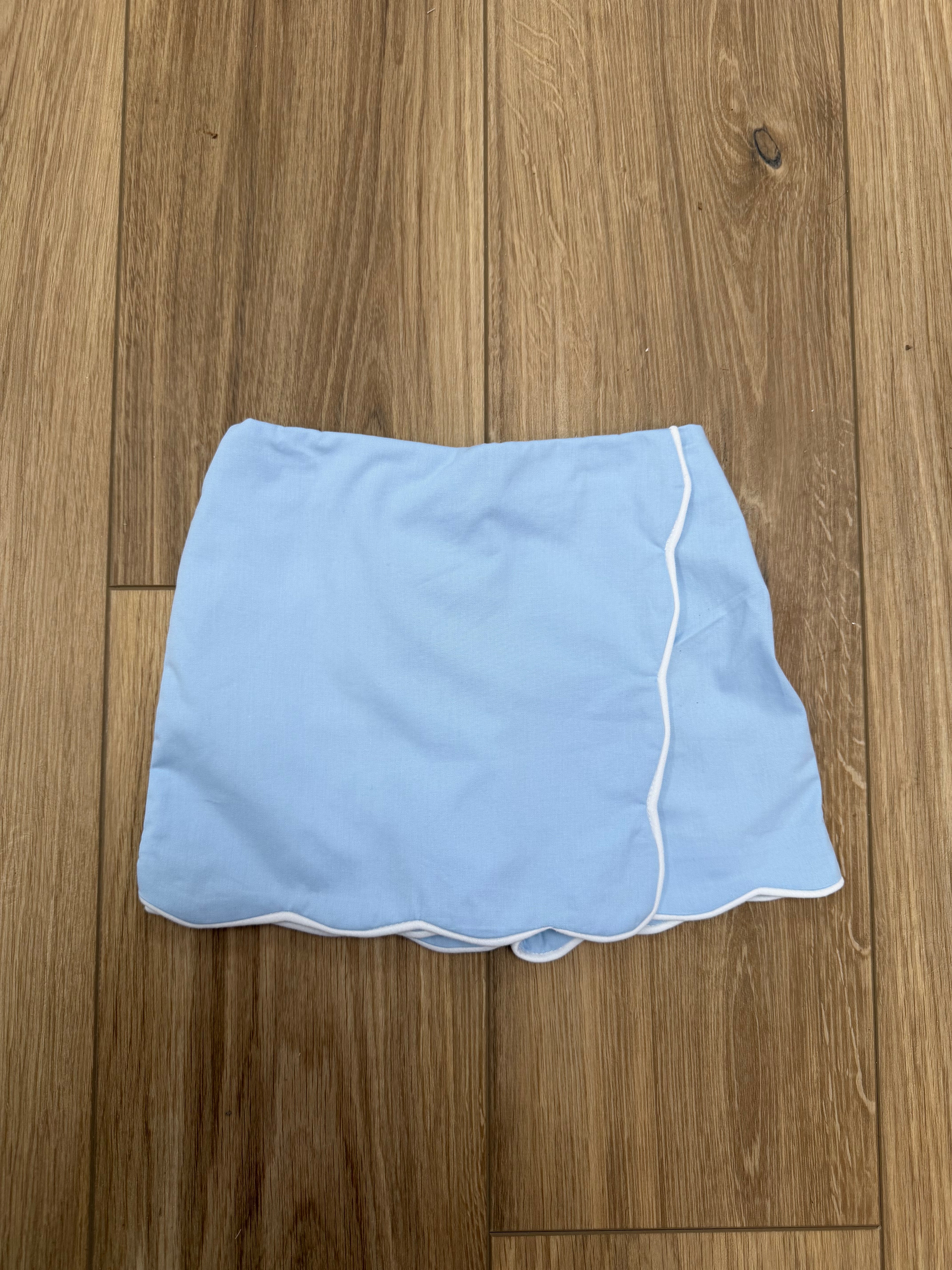 Tessa Scalloped Blue Skort