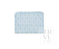 Medium Zip Pouch - Petite Fluer Blue