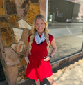 Crimson Embrace Red Dress