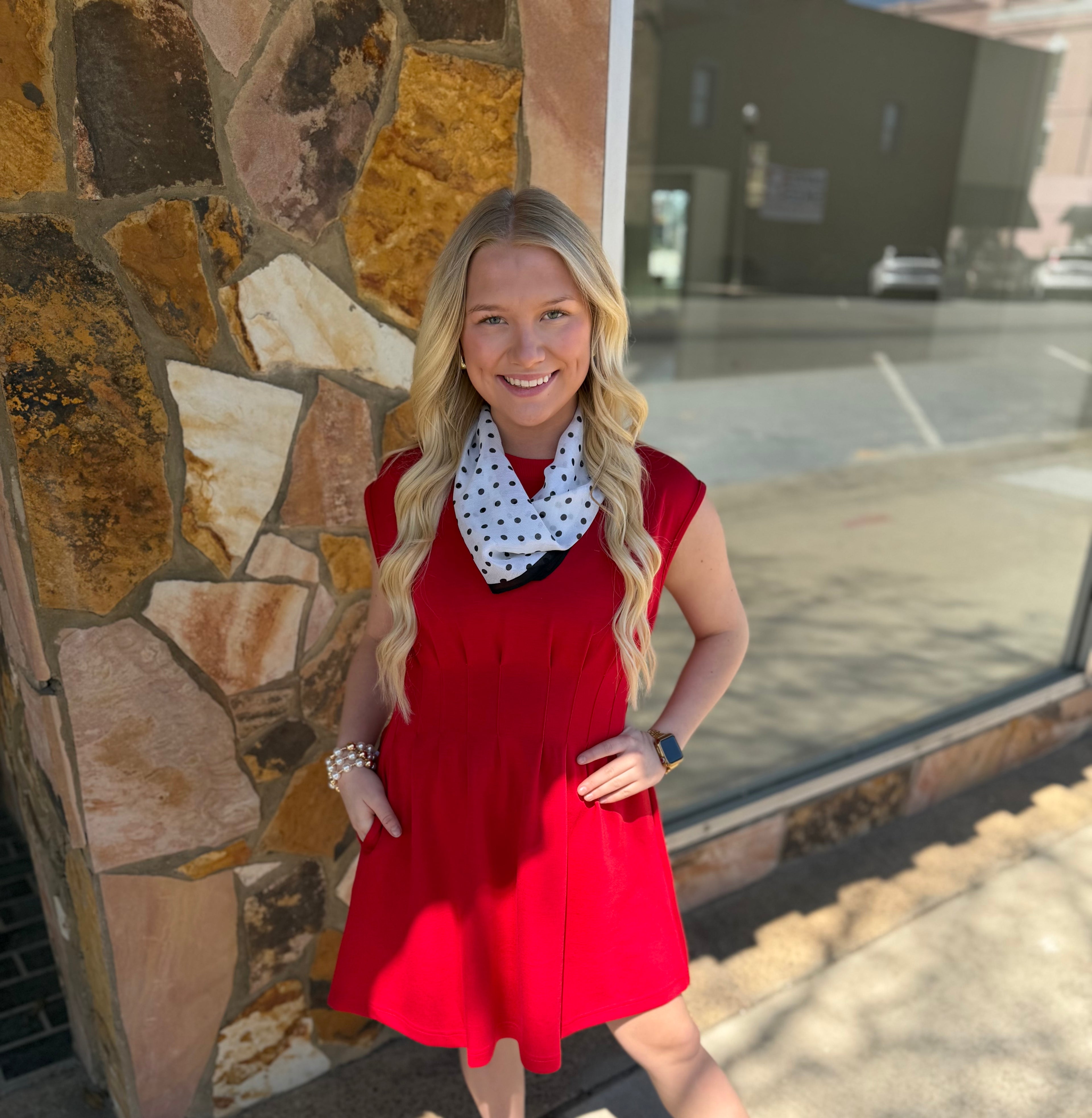 Crimson Embrace Red Dress