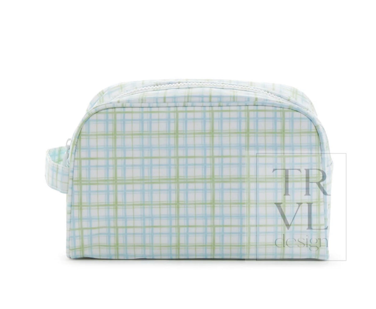Toiletry Bag - Classic Plaid Green