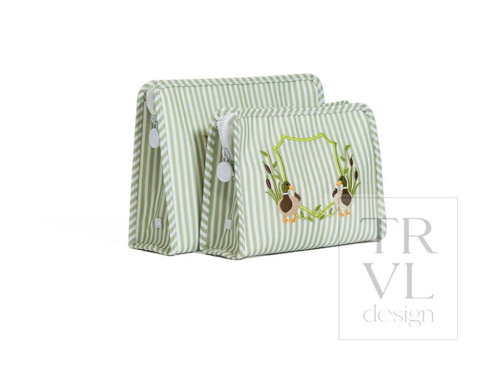 Medium Zip Pouch - Pimlico Duck Sage