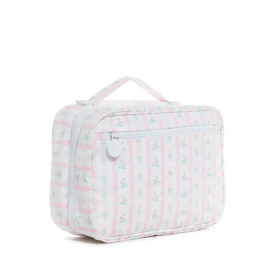 Bundle Up2 Hanging Toiletry Bag- Ribbon Floral Pink